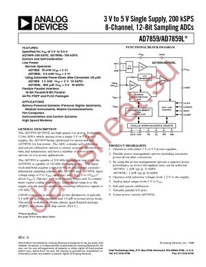 AD7859APZ-REEL datasheet  